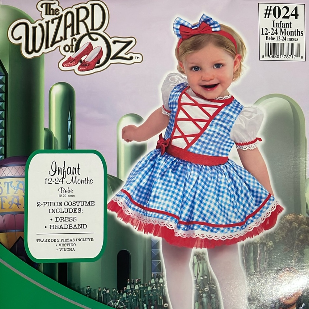 The Wizard Of OZ: Dorothy Children’s Costume! New!
